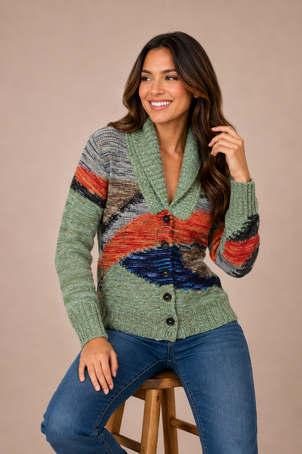 SACO SMOKING FLAME VERDE - ART 7663