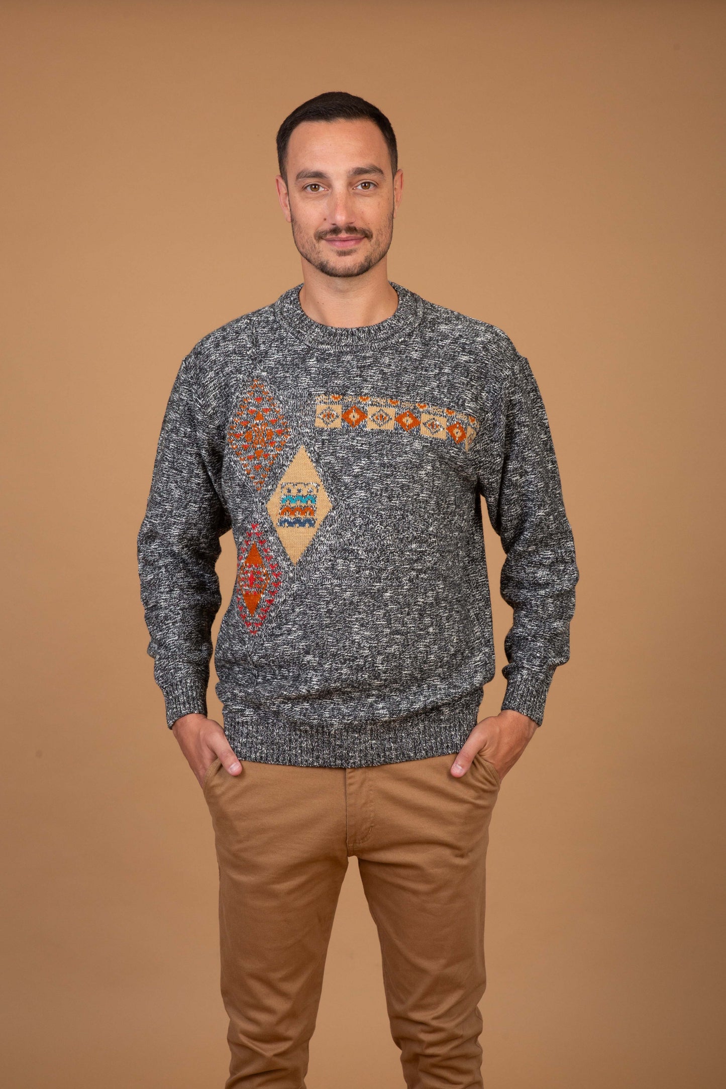 BOSSA CON DETALLE LANA GRIS MOLINE - ART.4950