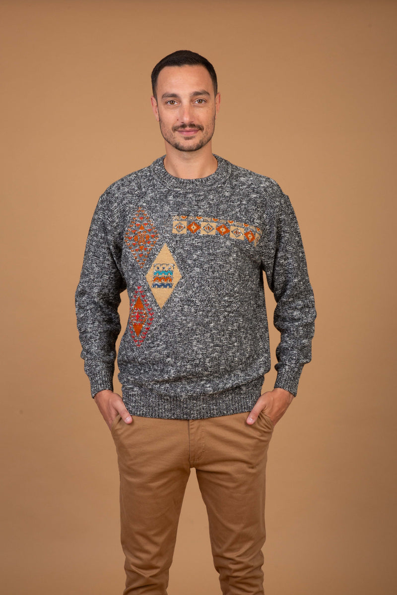 BOSSA CON DETALLE LANA GRIS MOLINE - ART.4950