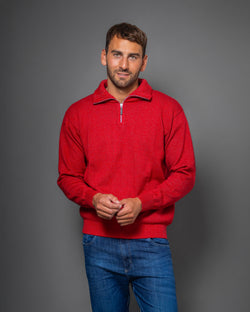 POLERA C/CIERRE LISA ROJA (ART. 4975)