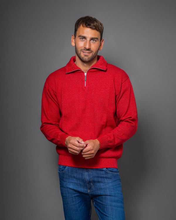 POLERA C/CIERRE LISA ROJA (ART. 4975)