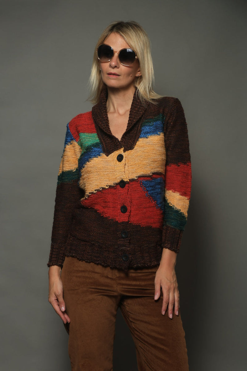 SACO SMOKING ALGODÓN CHOCOLATE - ART.7663