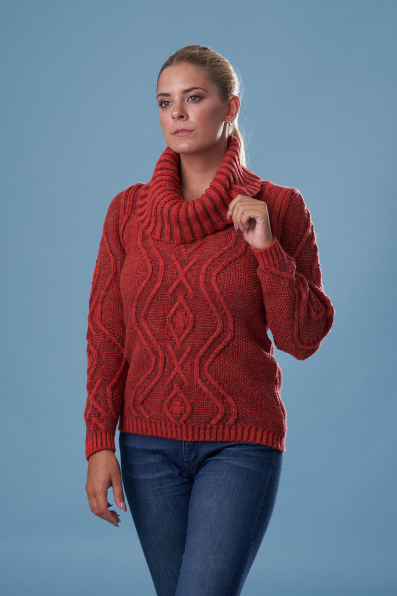 POLERON LANA LADRILLO - ART.7954