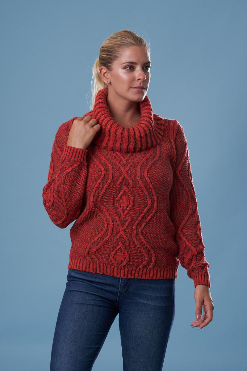 POLERON LANA LADRILLO - ART.7954