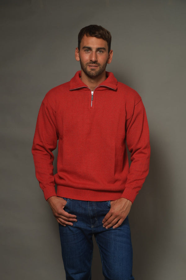 POLERA C/CIERRE LISA ROJA (ART. 4975)