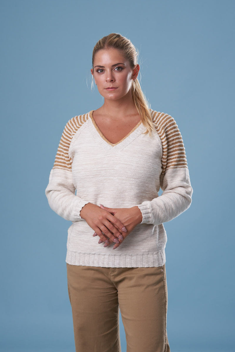 ESCOTE V ALGODÓN LUREX DORADO - ART.7978