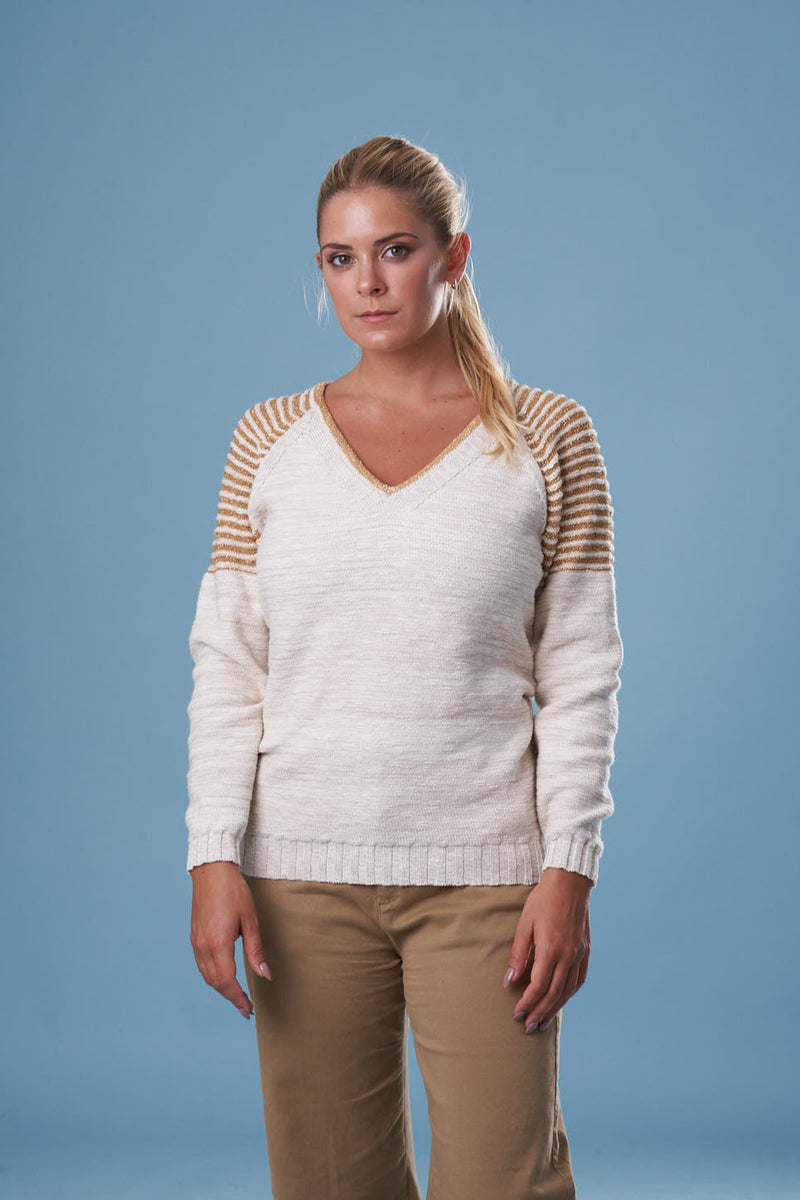 ESCOTE V ALGODÓN LUREX DORADO - ART.7978