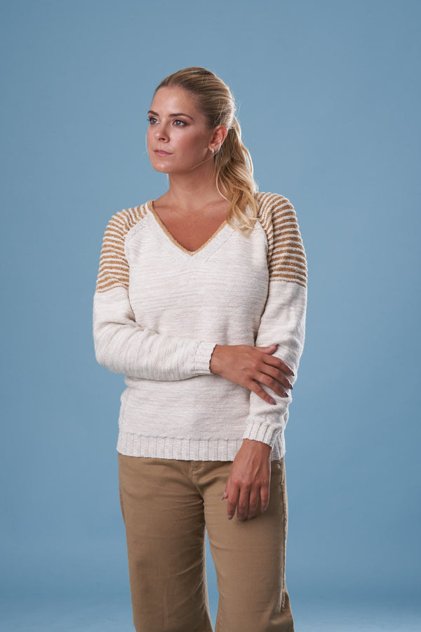 ESCOTE V ALGODÓN LUREX DORADO - ART.7978