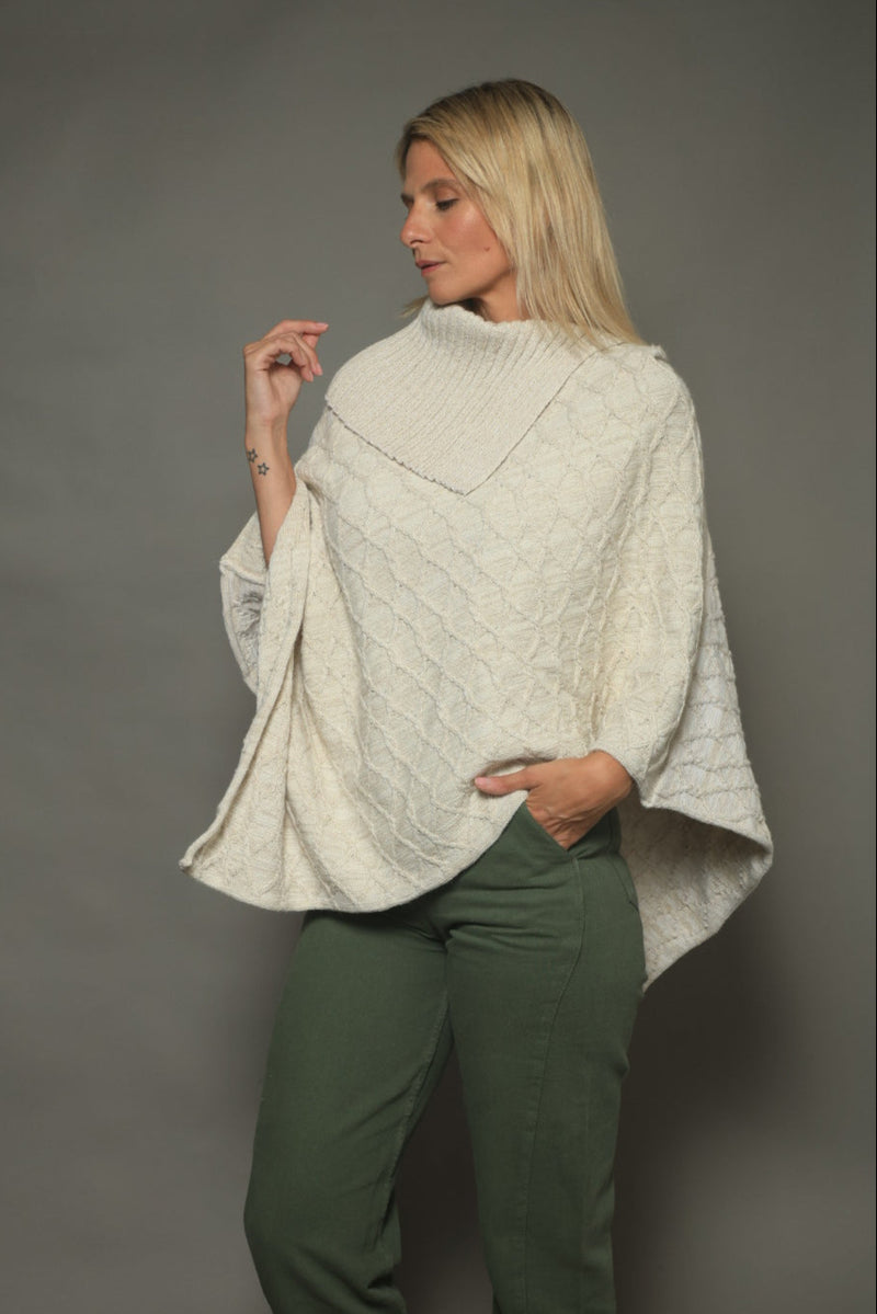 PONCHO LANA CRUDO - ART.7986