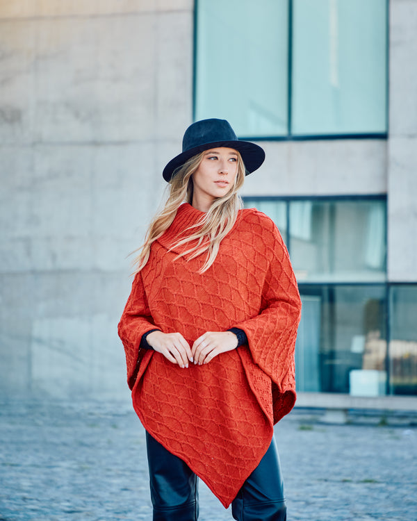 PONCHO LANA LADRILLO - 7986