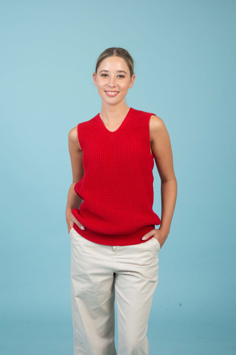 CHALECO ALGODÓN ROJO - ART.7990
