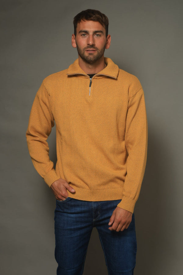 POLERA C/CIERRE LISA MOSTAZA (ART. 4975)