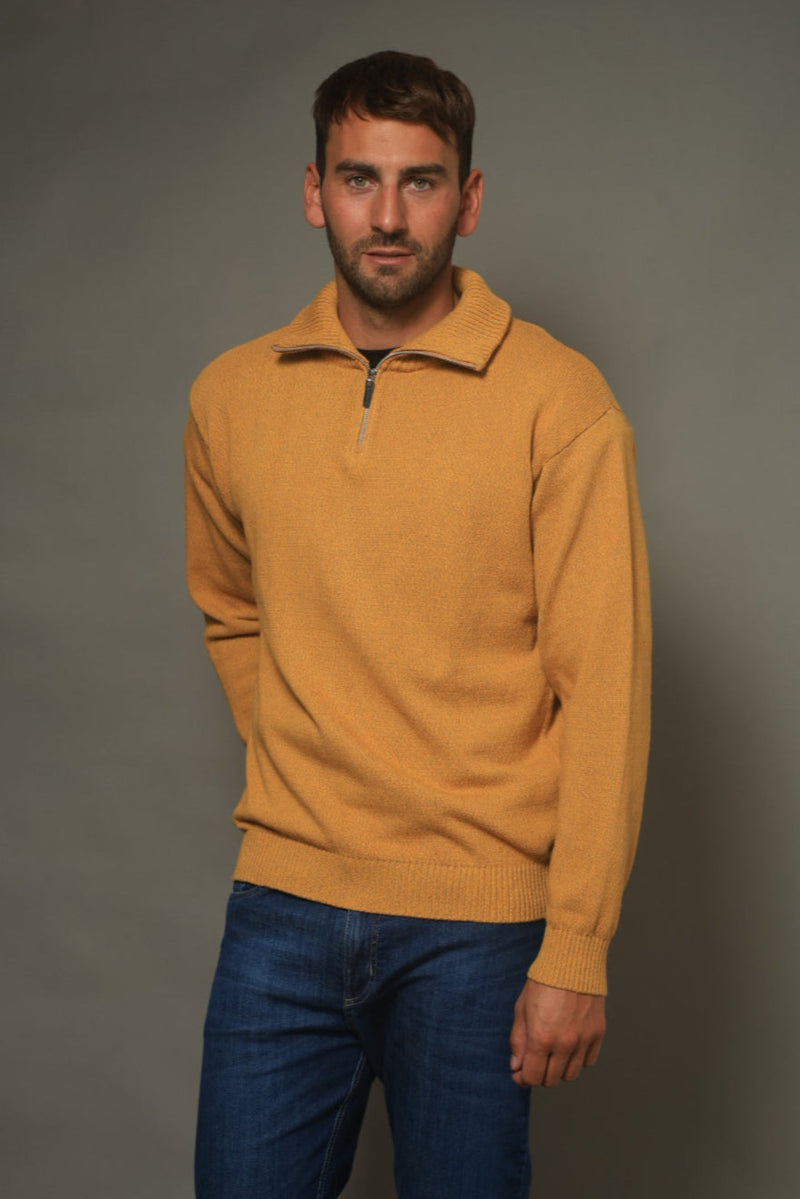 POLERA C/CIERRE LISA MOSTAZA (ART. 4975)