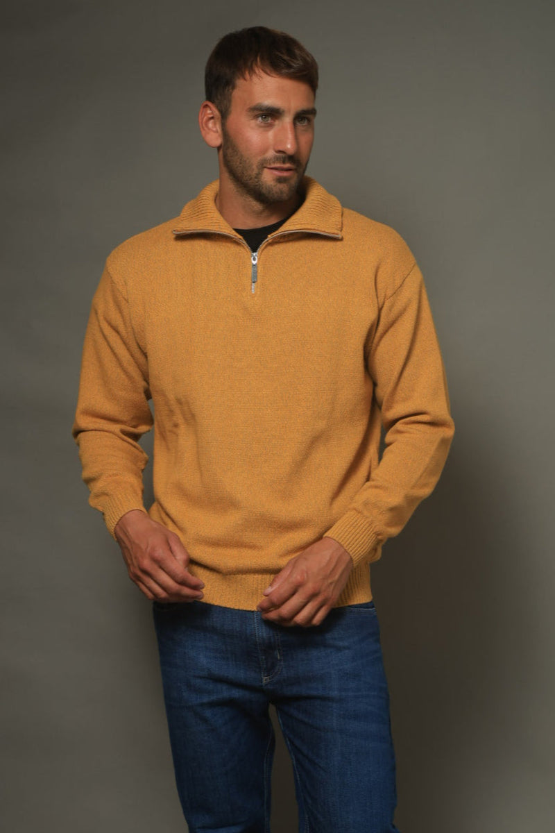 POLERA C/CIERRE LISA MOSTAZA (ART. 4975)