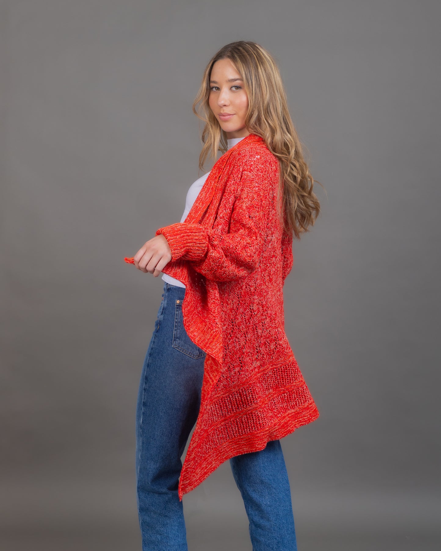 CAPA CALADA ALGODÓN ROJA - ART.V772