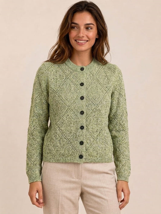 SACO CALADO ALGODÓN VERDE - ART 5619