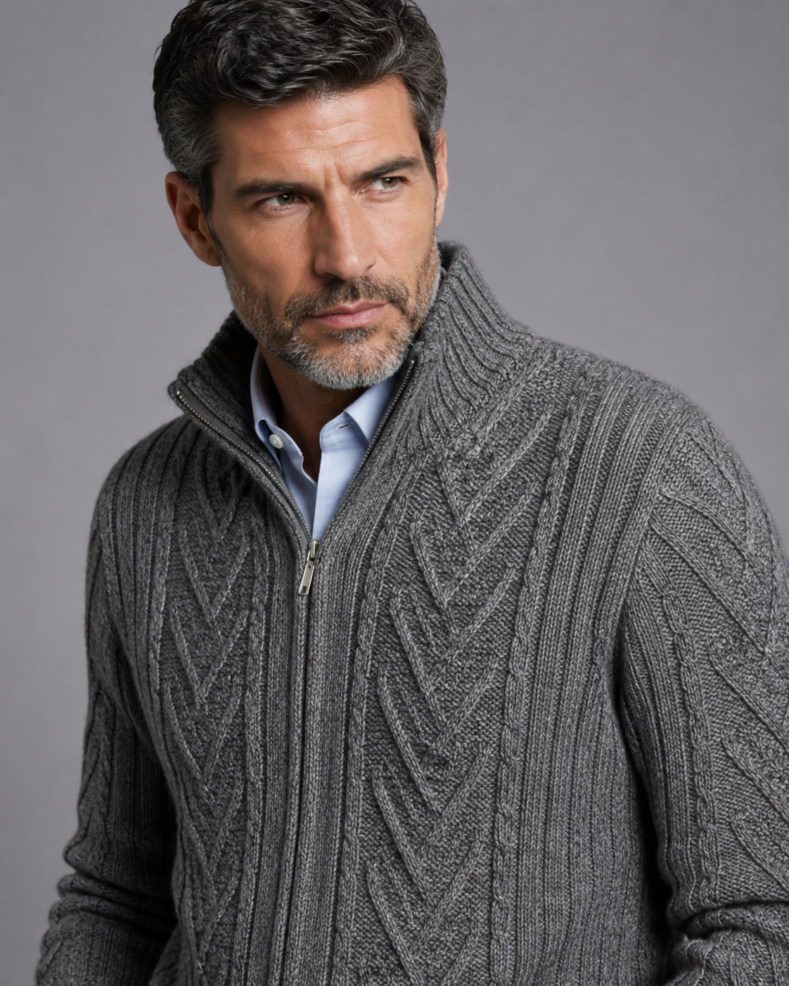 CAMPERA C/CIERRE ARANES VANICE GRIS (ART. 4302)