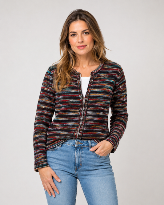 -OUTLET- CAMPERA ENTALLADA MULTICOLOR ART 7216