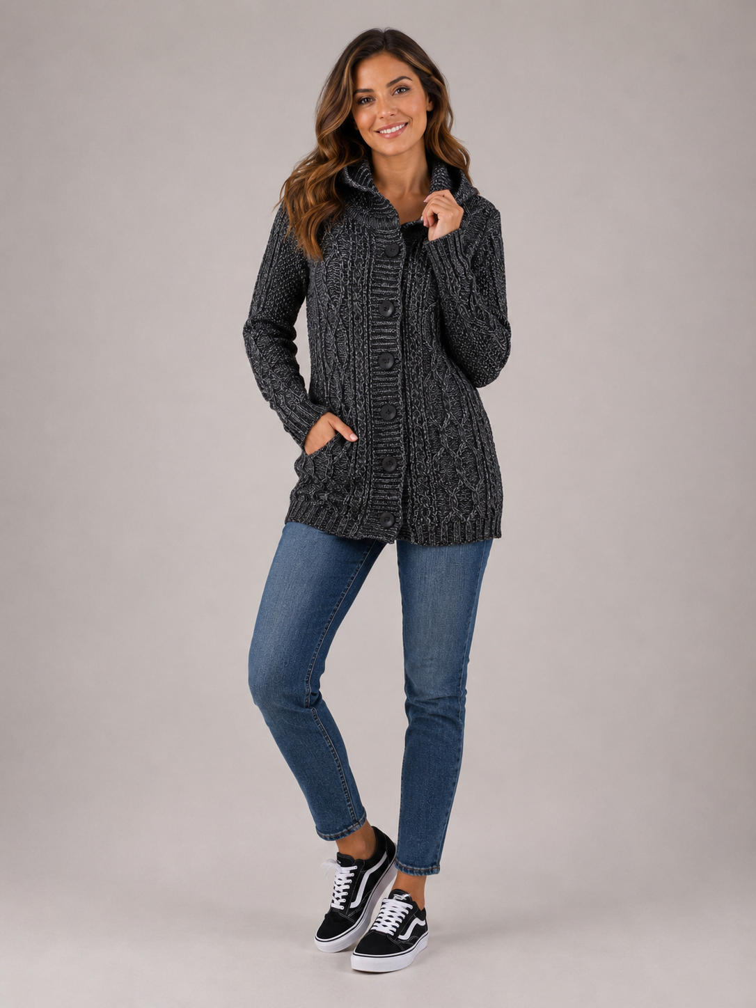 SACO CAPUCHA NEGRO ART 7204
