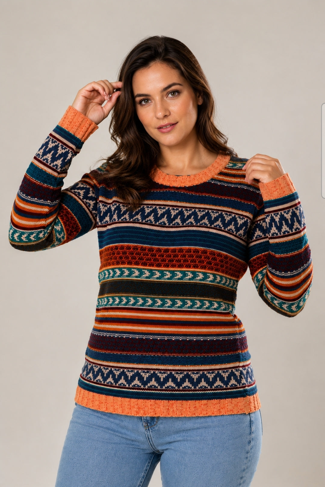 CUELLO U LANA MULTICOLOR - ART.7956