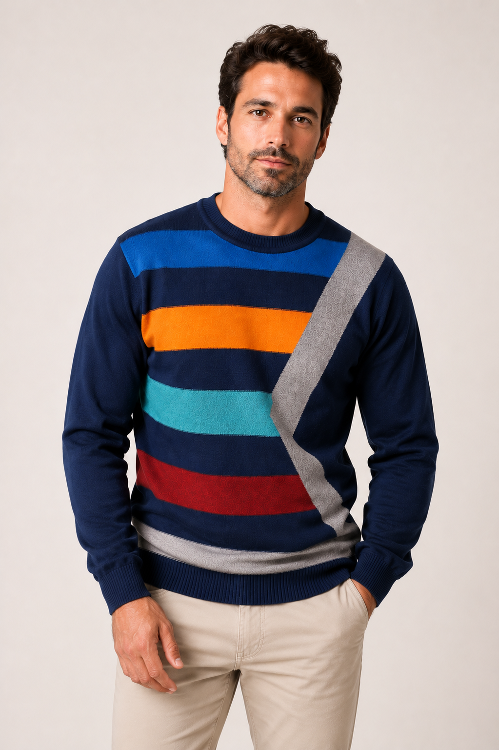BOSSA MULTICOLOR ALGODÓN AZUL - ART.4905
