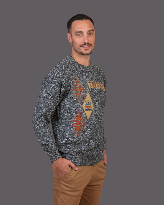 BOSSA CON DETALLE LANA GRIS MOLINE - ART.4950