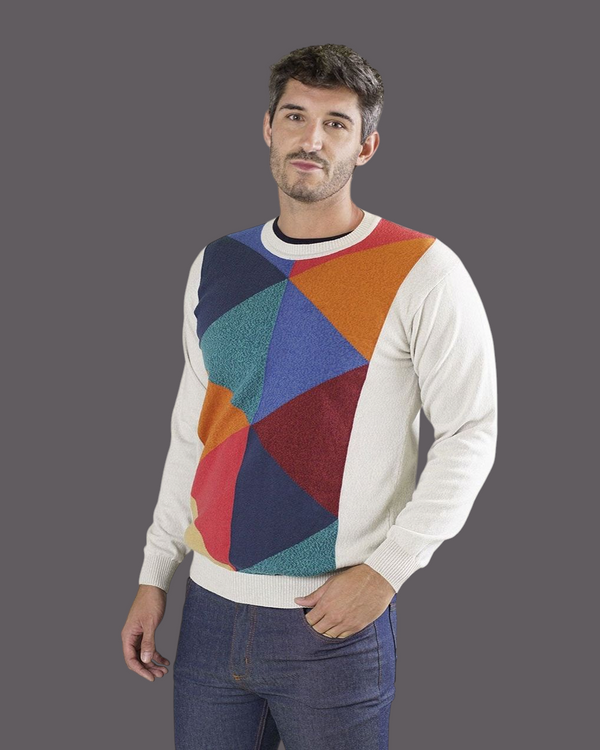 BOSSA ALGODÓN ROMBOS CRUDO - ART.4354