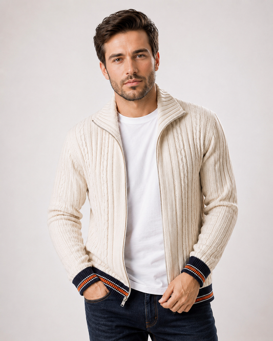CAMPERA CRUDA CON PUÑO COMBINADO ART i275