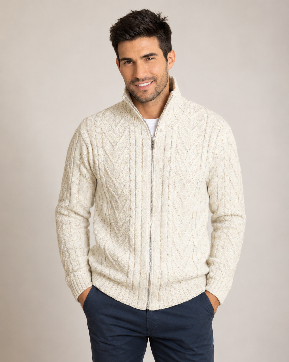 CAMPERA C/CIERRE ARANES VANICE CRUDA (ART. 4302)