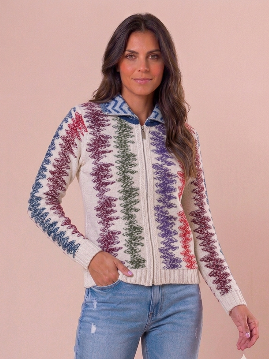 CAMPERA ALGODÓN DETALLE MULTICOLOR - ART 7973