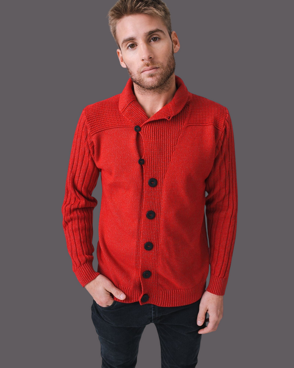 SACO SMOKING ALGODÓN ROJO - ART.4314