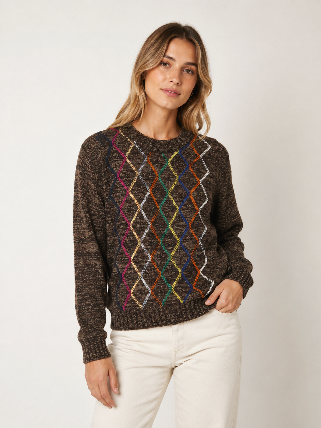 BOSSA ROMBOS LANA CHOCOLATE - 7968