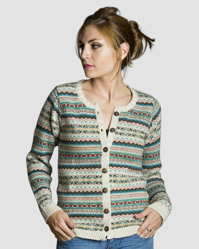 SACO LANA MULTICOLOR CRUDO - 7335