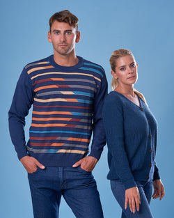 CARDIGAN PERLE AZUL (ART. 7977)
