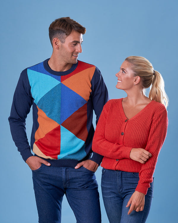 BOSSA INTARSIA ROMBOS AZUL  (Art. 4354)
