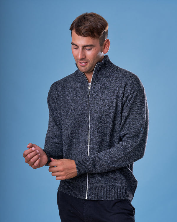 CAMPERA CON CIERRE LANA TOPO - ART.4966