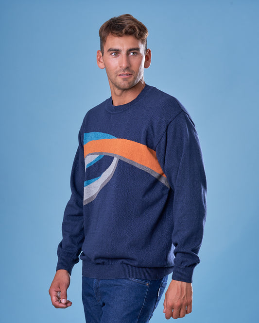 BOSSA ALGODON CON MOTIVO AZUL - ART.4968