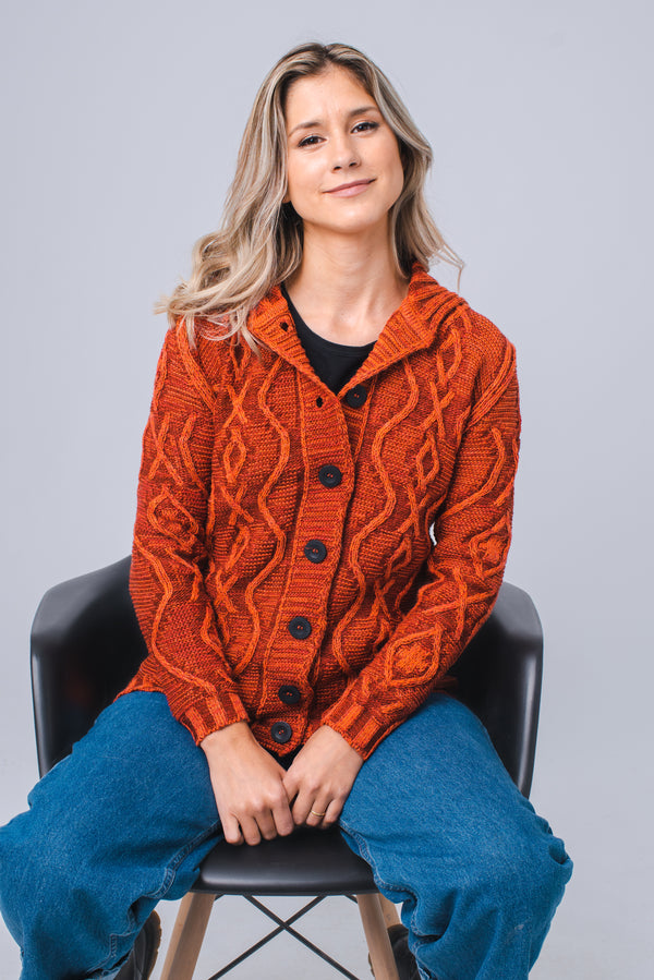 CARDIGAN ARANES NARANJA (ART. 7726)