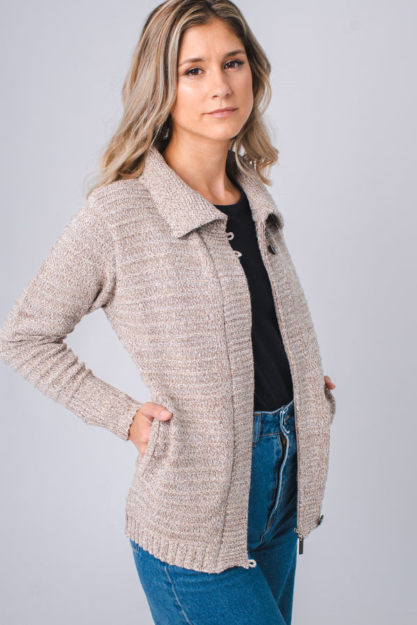 CAMPERA BOLSILLOS LANA MÁRMOL - i804