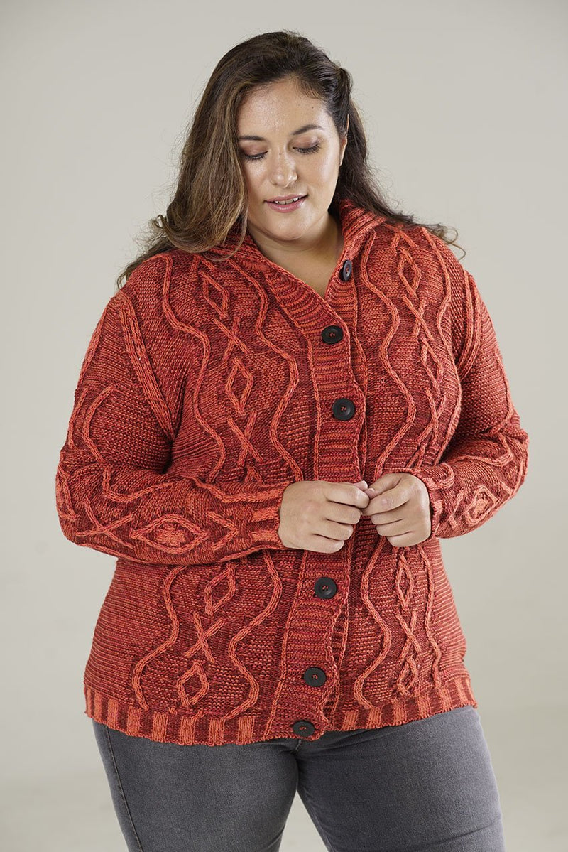 CARDIGAN ARANES NARANJA (ART. 7726)