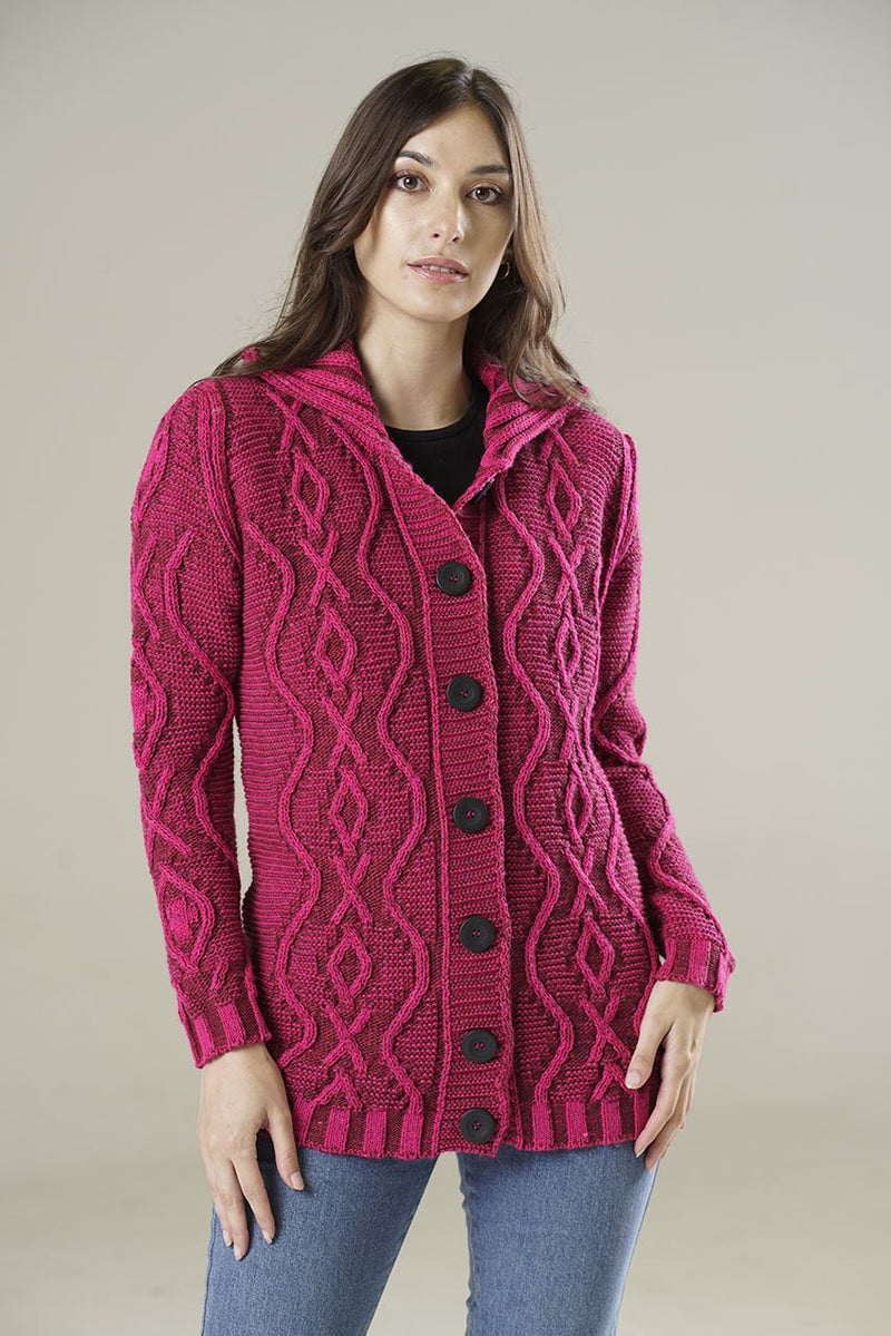 CARDIGAN ARANES FUCSIA (ART. 7726)