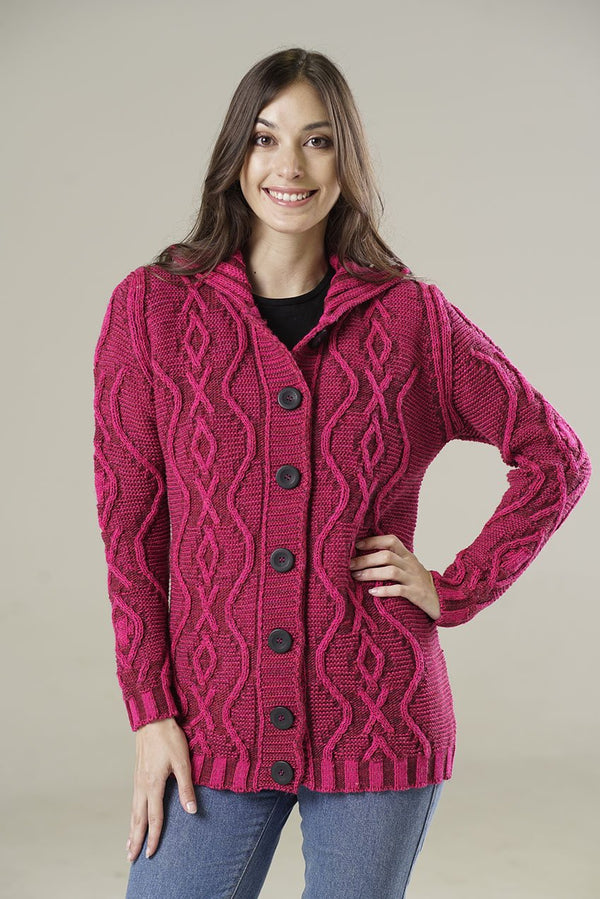 CARDIGAN ARANES FUCSIA (ART. 7726)