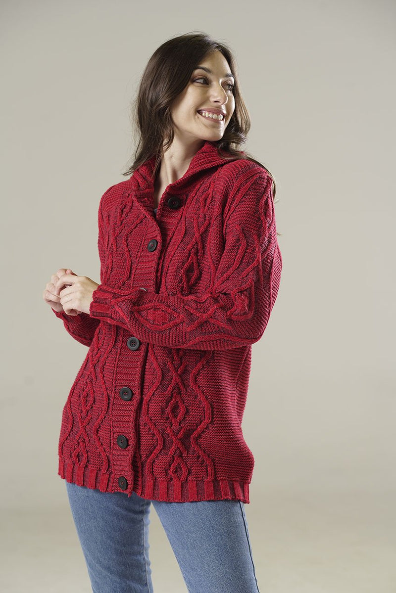 CARDIGAN LANA ROJO - 7726