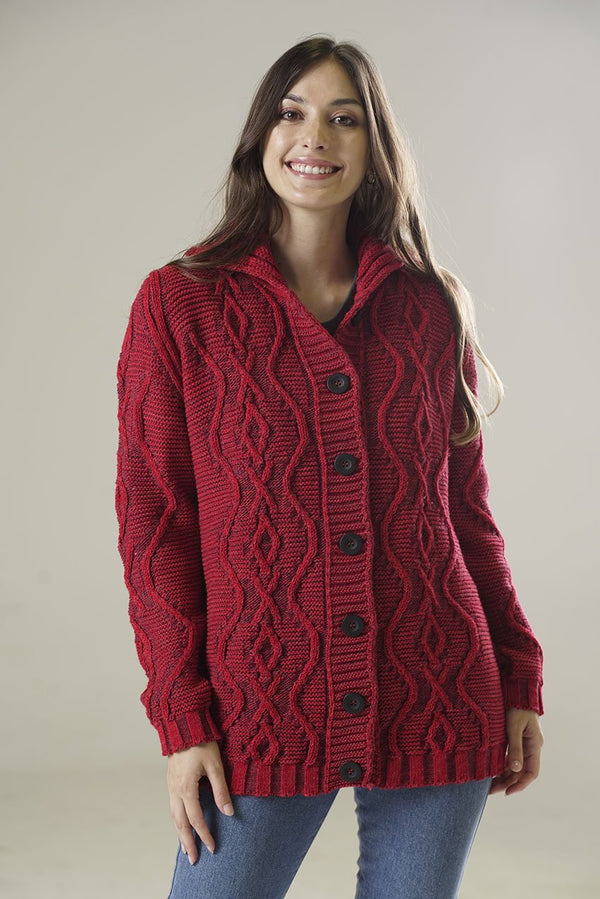 CARDIGAN ARANES ROJO (ART. 7726)