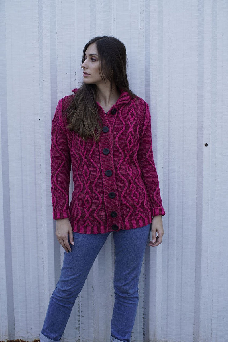 CARDIGAN ARANES FUCSIA (ART. 7726)