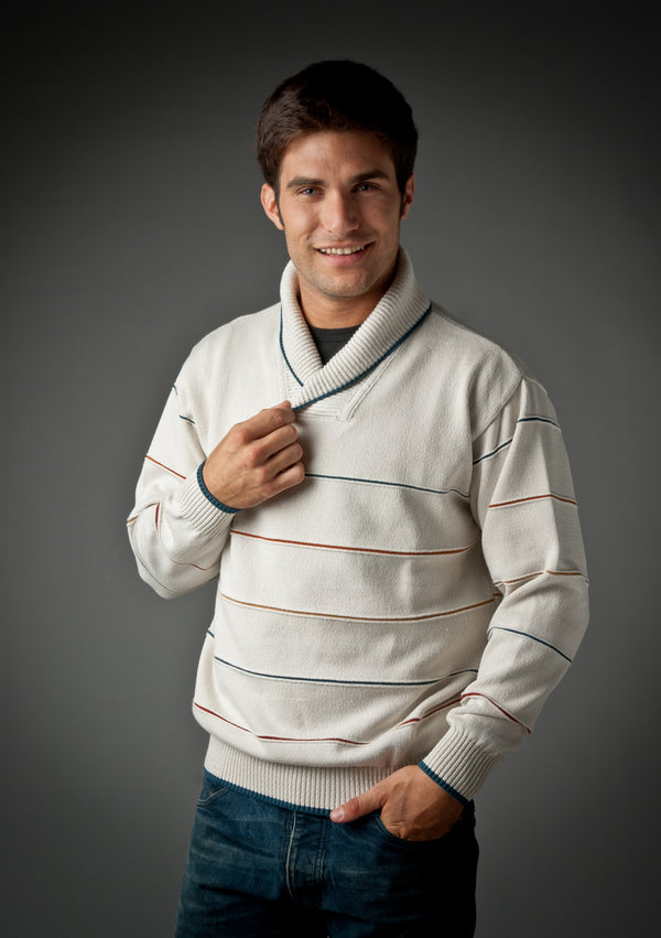 CUELLO SMOKING RAYAS Y LINKS CRUDO (ART. i262)